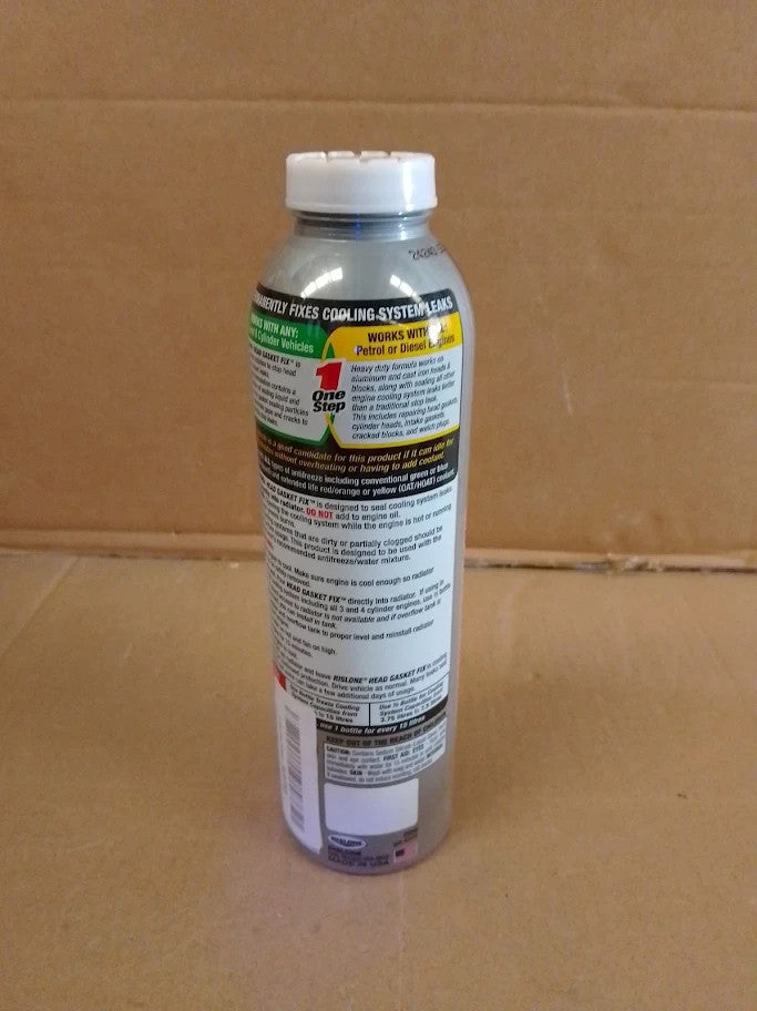 Rislone Head Gasket Fix Block Seal Permanent Easy To Use No Draining 680g New