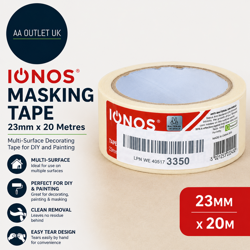 Status IONOS Masking 23mmx20m Multi Surface Decorating Tape DIY Easy Tear Design
