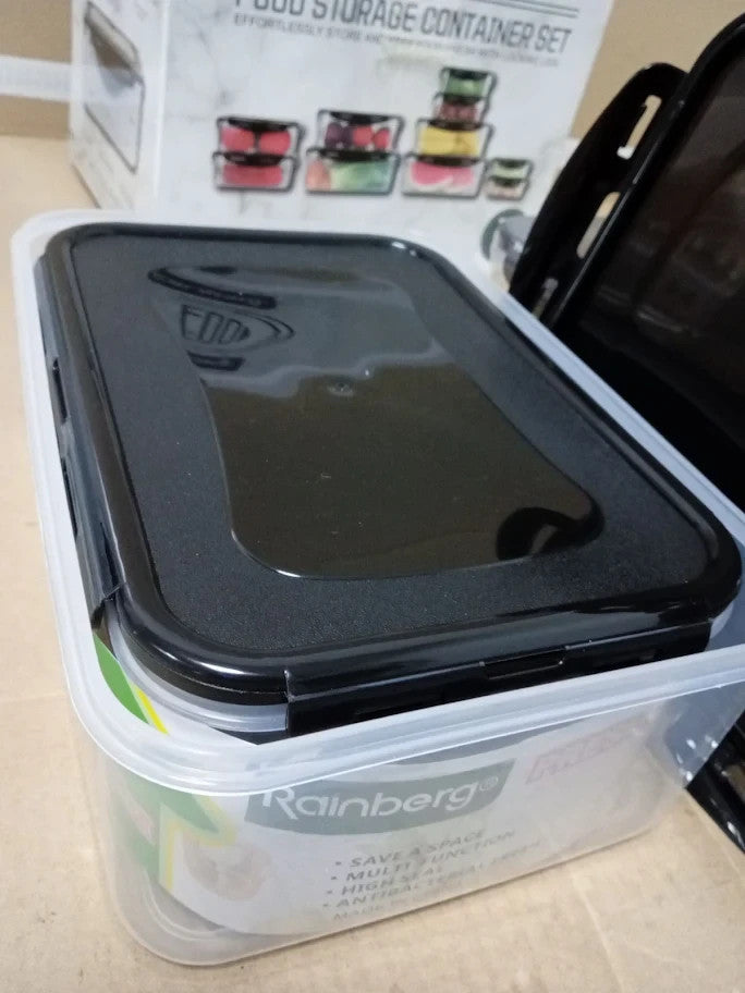 Rainberg Food Storage Containers 20pc 10 containers 10 Lids Leak Proof Airtight