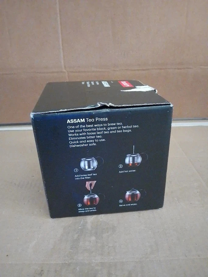 Bodum Assam Tea Press 0.5Litre French Press System Stainless Filter New