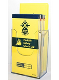 Caledonia Signs 58099 Wall Mounted Leaflet Dispenser 1/3 A4 Clear Holder Design