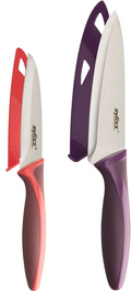 Zyliss 2pc Set Sharp Stainless Steel Non Slip Soft Grip Handles New