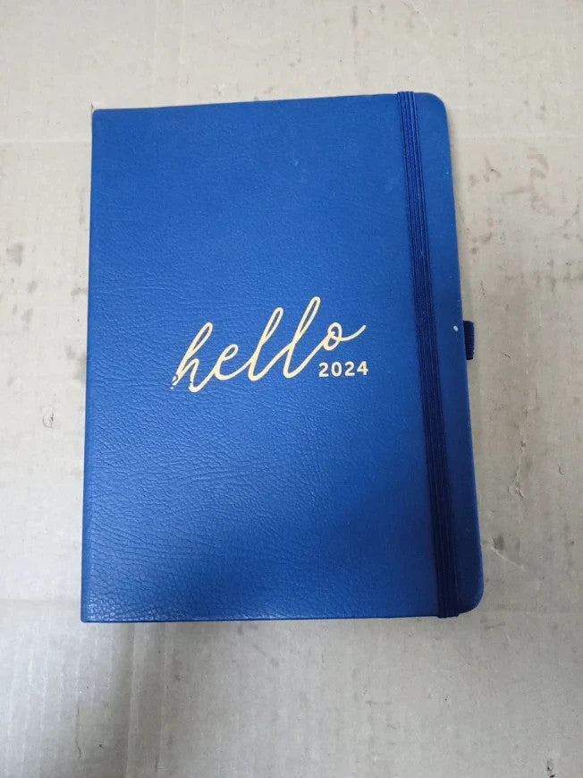 Busy B Family Diary January To December 2024 A5 Navy Faux Leather New