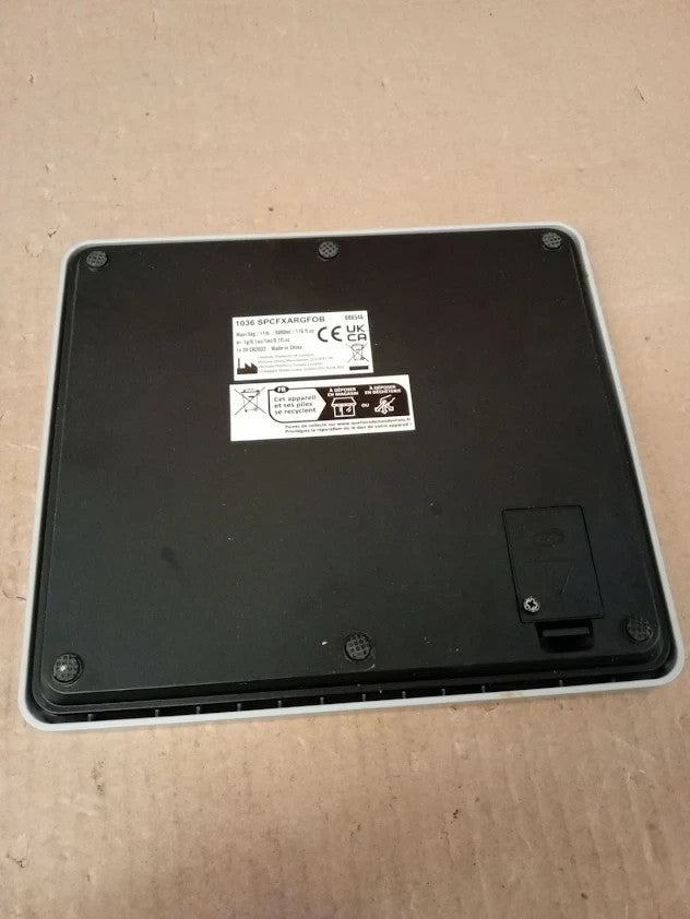 Salter Silver Ele Scale With Steel Platform Silver LCD Display Imperial Metric
