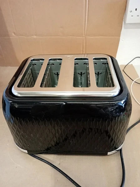 Breville Curve 4 Slice Toaster High Lift Wide Slots Black Chrome 220V New