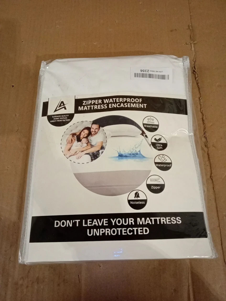 4AS Waterproof Mattress Protector Double Bed Bug Dust Mite Proof 137x190cm New