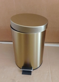 Argos Home Gold 3 Litre Bathroom Bin Pedal Waste Bin Vanity Storage Design