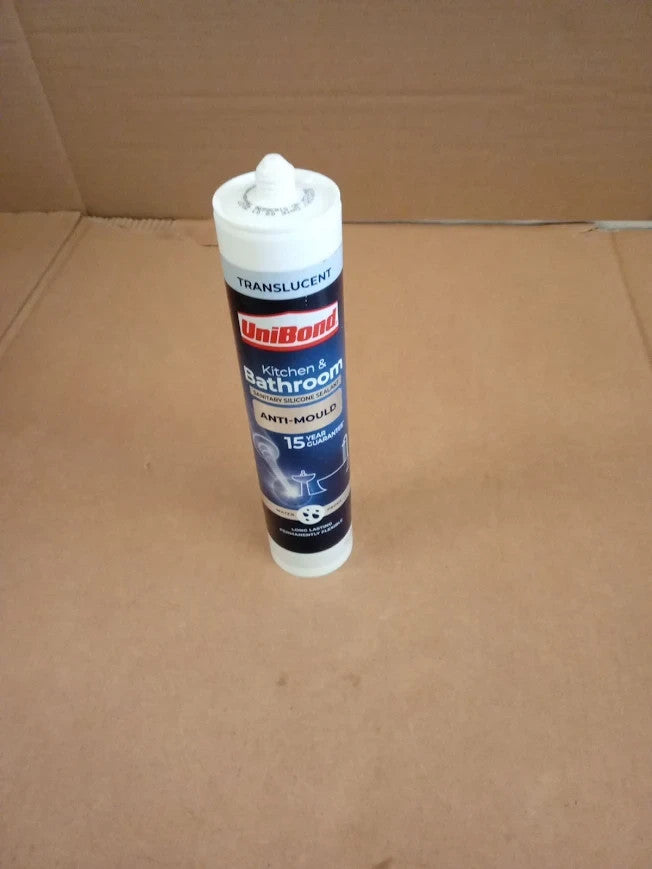 Unibond Bath Kitchen Mould Resistant Sealant Silicone 280ml 23x4.8x6.4cm New