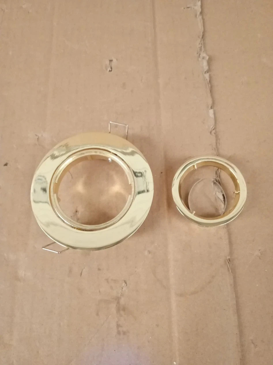 Knightsbridge Recessed Spotlight Tilt Twist & Lock Downlight Brass Aluminium