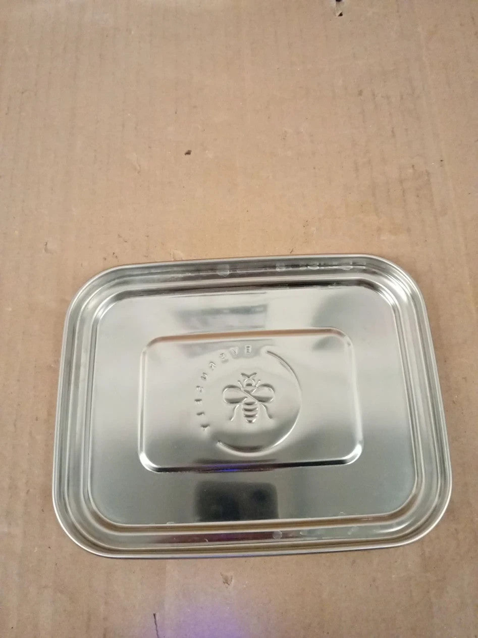 Everusely Bento Box Lavender 27oz 0.8 L Stainless Steel 3 Compartment Snack