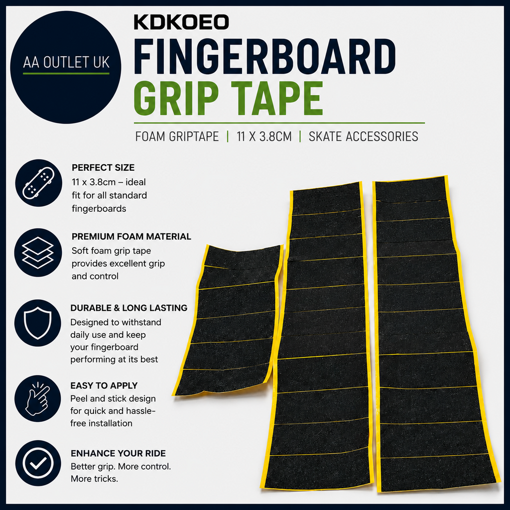 Kdkoeo Fingerboard Grip Tape Foam Griptape 11x3.8cm Skate Accessories Design