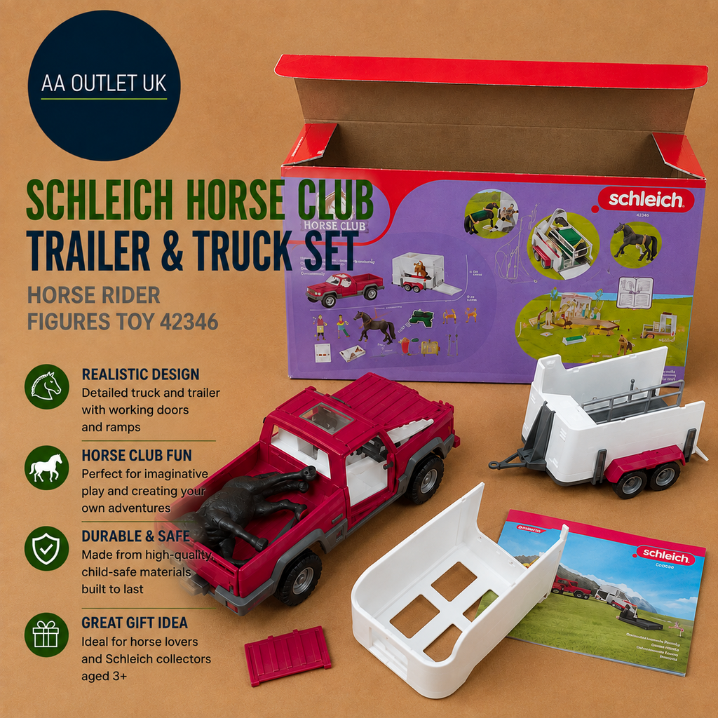 Schleich Horse Club Trailer Truck Set Rider Figures Toy 42346 Quality Design New