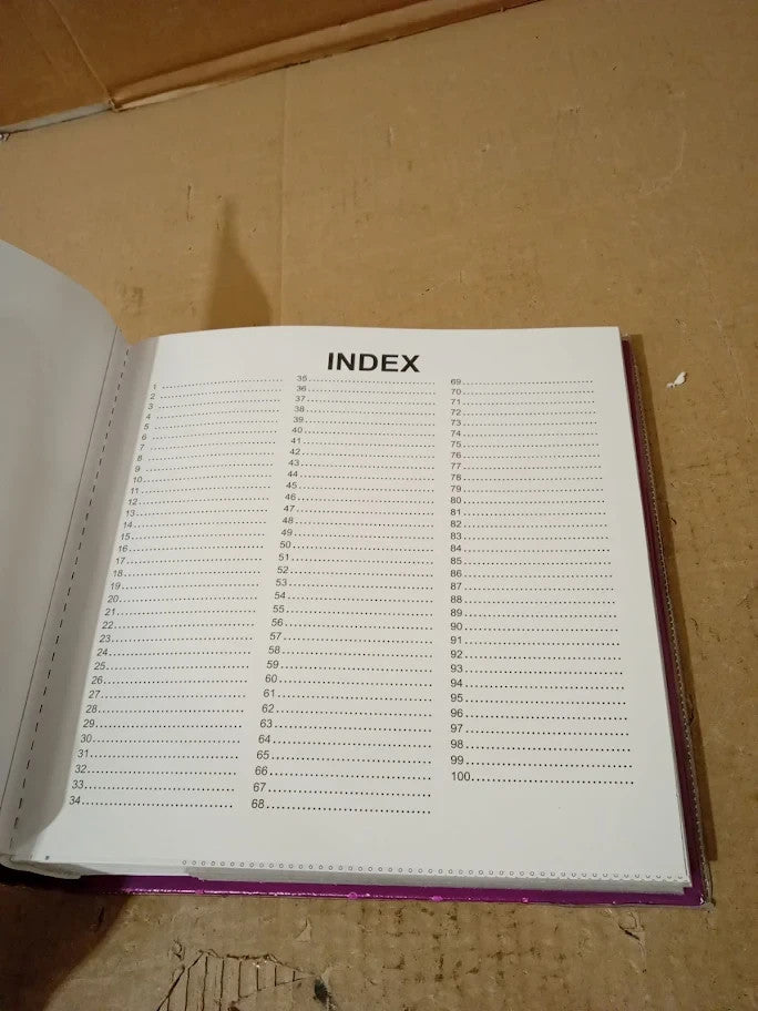 Arpan Purple Memo Slip In Photo Album 10x15cm 200 Photos With Index Pages New