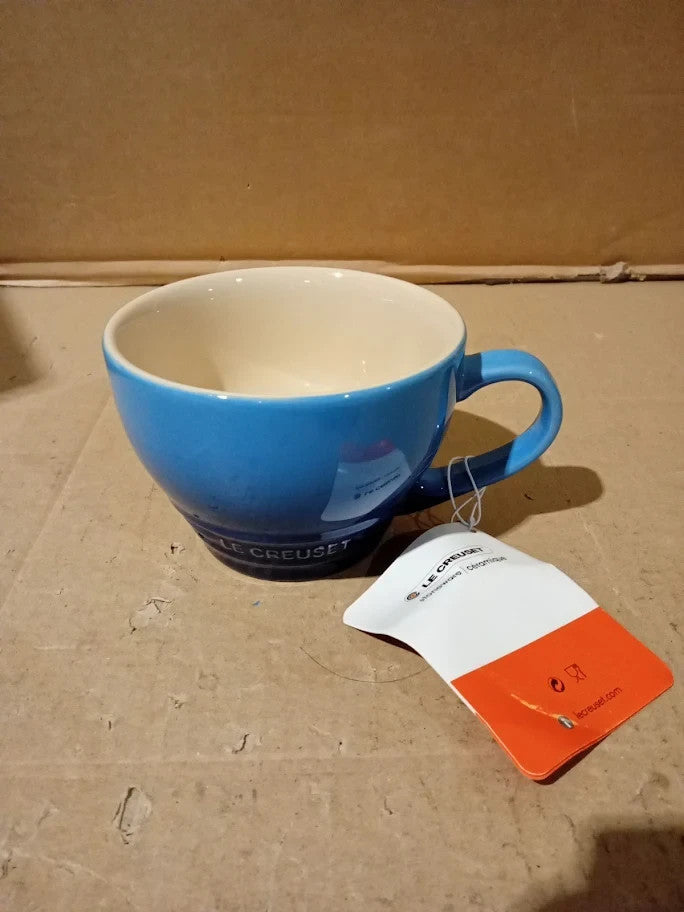 Le Creuset Stoneware Grand Mug 400ml Azure 70304402200002 Freezer Safe New