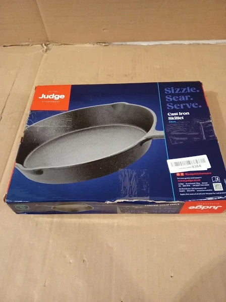 Judge Speciality Cookware Skillet Solid Cast Iron Frying Pan 24cm Induction