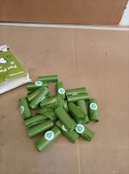 Topfree Poo Bags Dog Waste 18 Rolls 180 Poops Super Strong 100% New