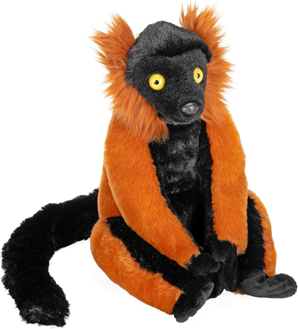 Wild Republic 30cm Cuddlekins Red Ruffed Lemur 12x3.15x11.5in New