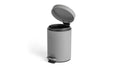 Habitat Waste Step Bin Capacity 3L Metal Matt Grey 25.1x22x16.8cm New