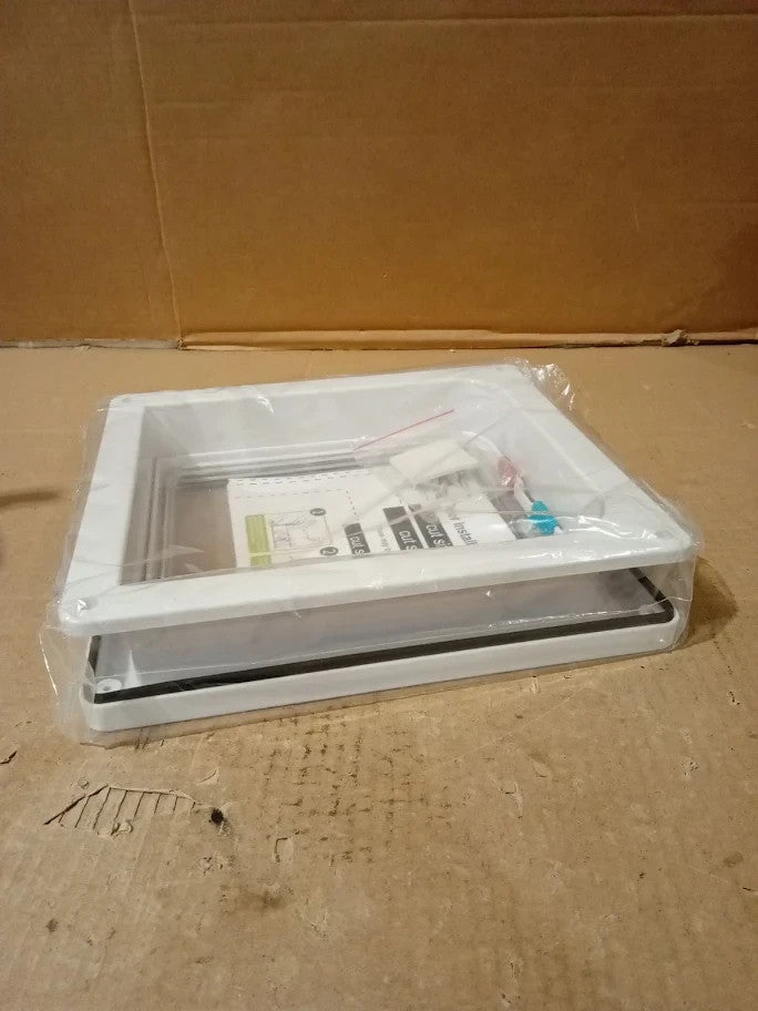 WeeGoo Large Cat Flap OD 25x23.5cm Lockable Pet Door 4way Silent White New