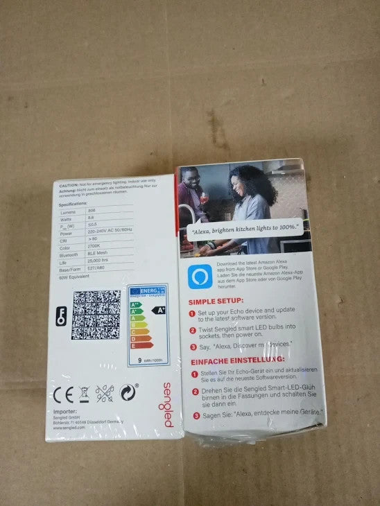 Sengled Smart Alexa Light E27 Dimmable LED Bulb Multicolor Bluetooth 8.8W New