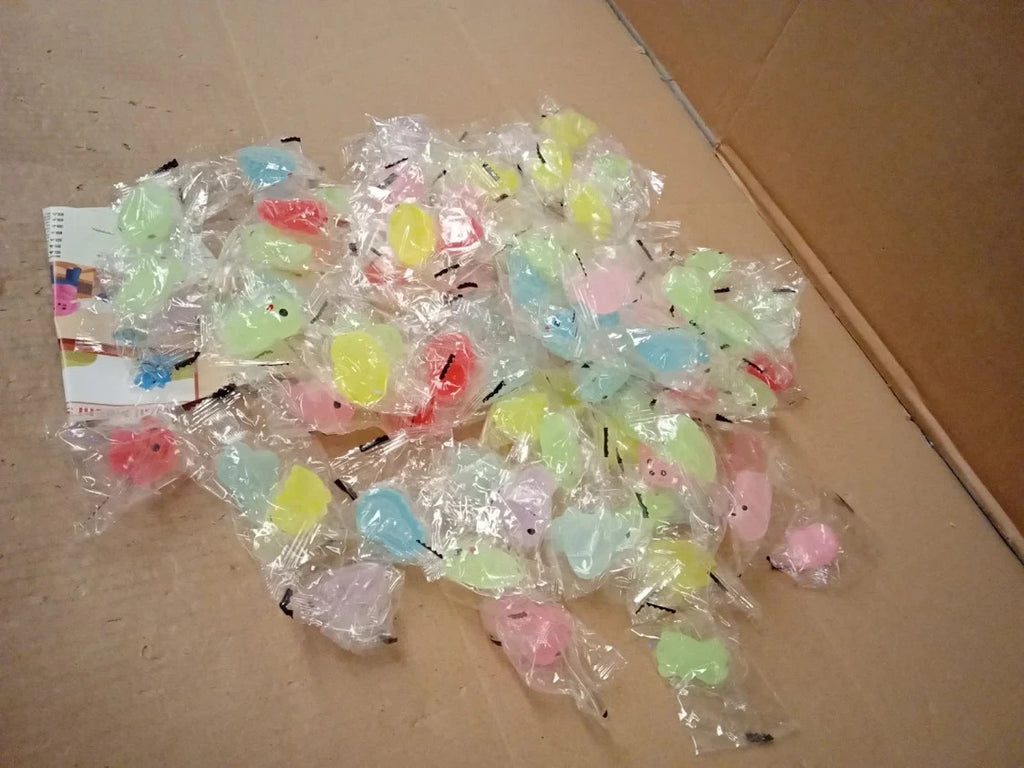 Squishy Mochi Toys Party Favors Kids Goodie Bags Stuffers Glow In The Dark New