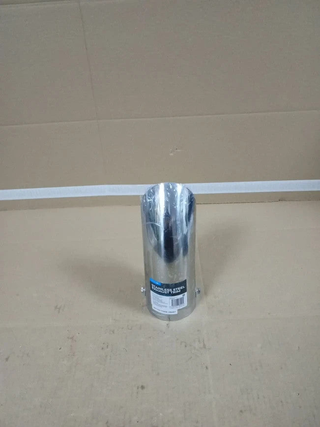 Simply ETC76 Stainless Steel Exhaust Trim Universal Fit Silver Chrome New