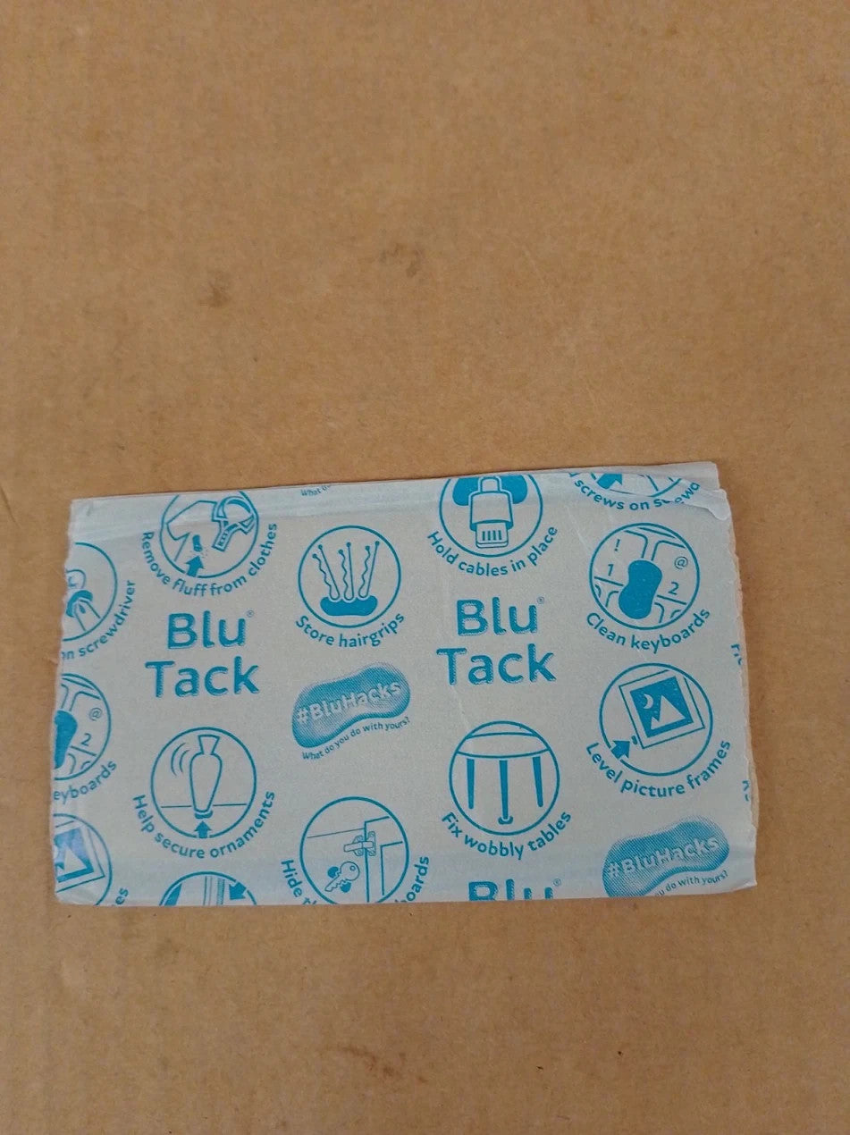 Bostik Blu Tack Blue Handy Size Multipurpose Reusable Adhesive Clean New