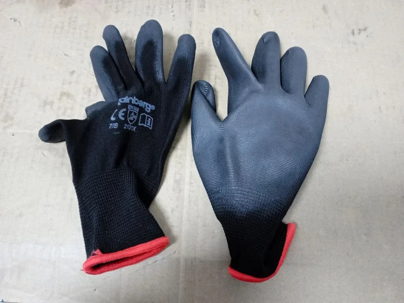 Rainberg Pack Of 12 Or 24 Safety Work Gloves Secure Grip Palm Fingers New