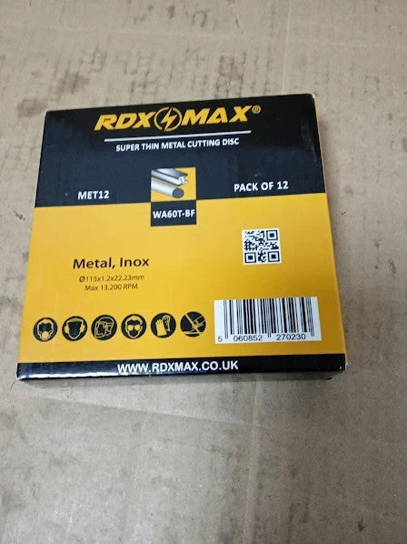 Rdxmax 115mm Premium Metal Cutting Discs High Performance Durable New