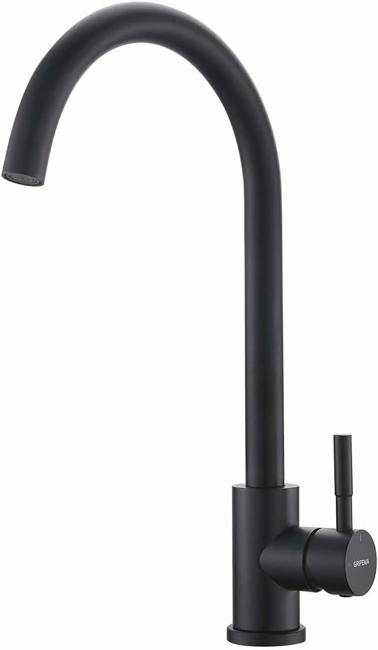 GRIFEMA G4008B Black Kitchen Tap Mixer Sink Taps 360 Degree Flexible Spout New