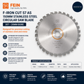 FEIN F IRON Cut 57 AS 150mm Stainless Steel Circular Saw Blade 30T 20mm Design