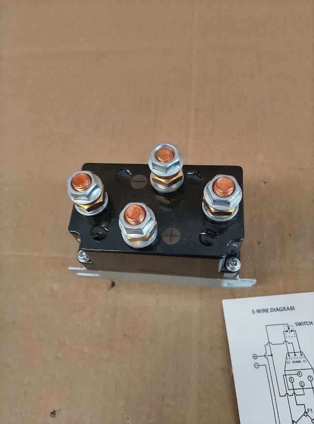 QWORK 12V 500A Winch Solenoid Relay Contactor  ATV UTV 8000 15000lb Design