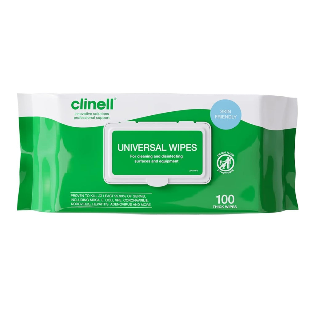 Clinell Universal Cleaning Disinfecting Wipes Thick Unscented Pack 16 70 XL New