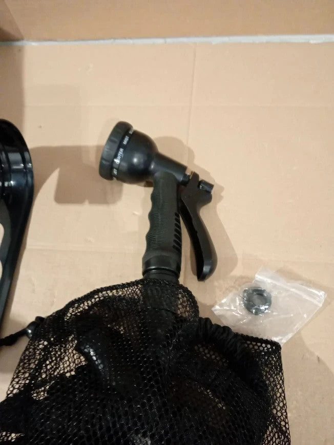 Homoze Expandable Garden Hose 50ft Hose Pipe Fittings Spray Gun Black New