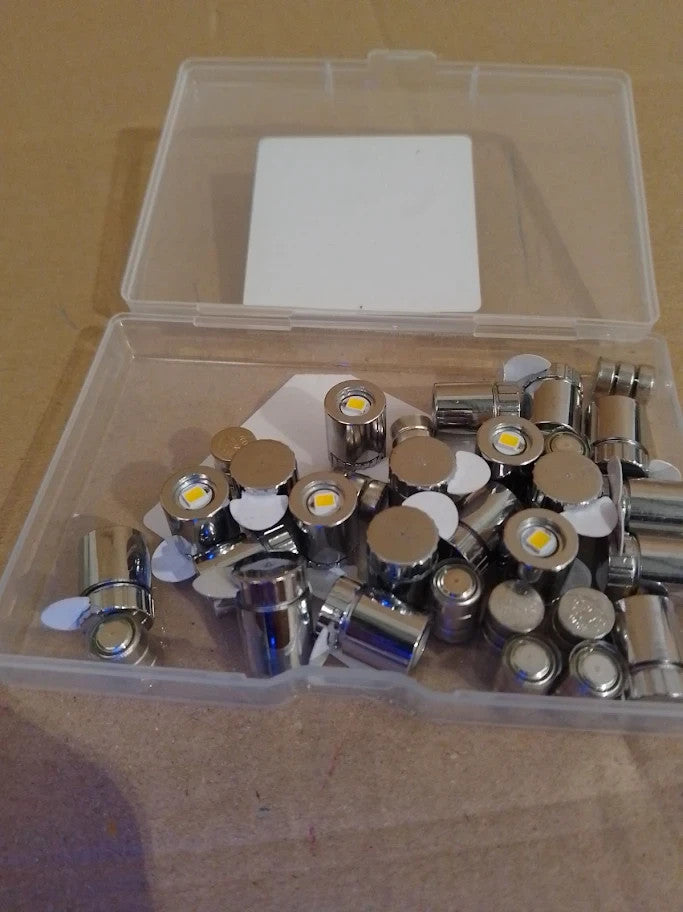 Miniature LED Lights Mini Warm White Micro Extra Battery Tiny Dollhouse New
