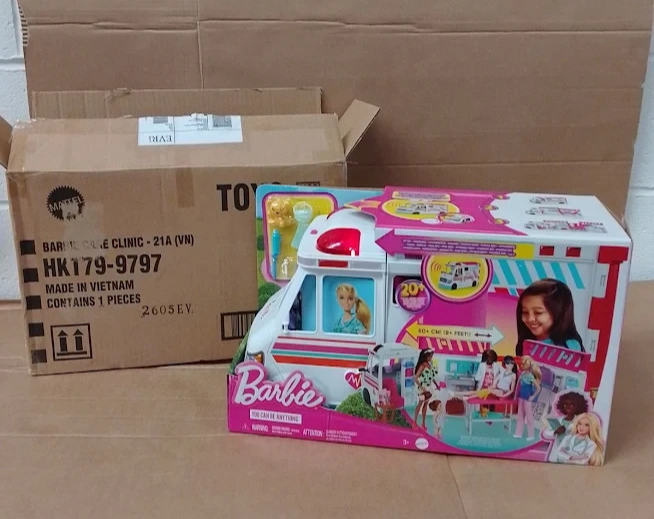 Barbie HKT79 Ambulance Toy Hospital Playset Emergency Vehicle Accessories New
