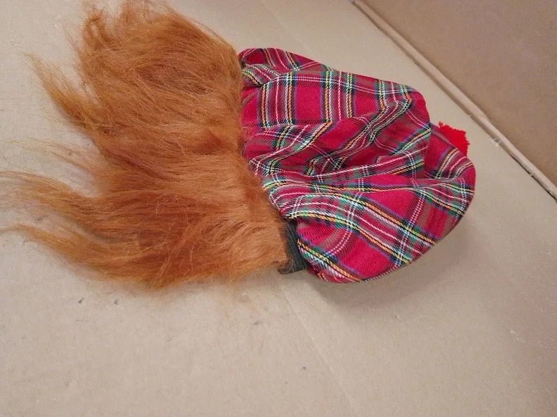 Bristol Novelty BH124 Scots Tartan Hat Ginger Hai Mens One Size New
