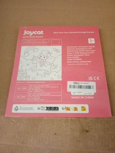 Joycat Paint Water Coloring Books Watercolor Painting Set 14.9 Ounce 2+ New