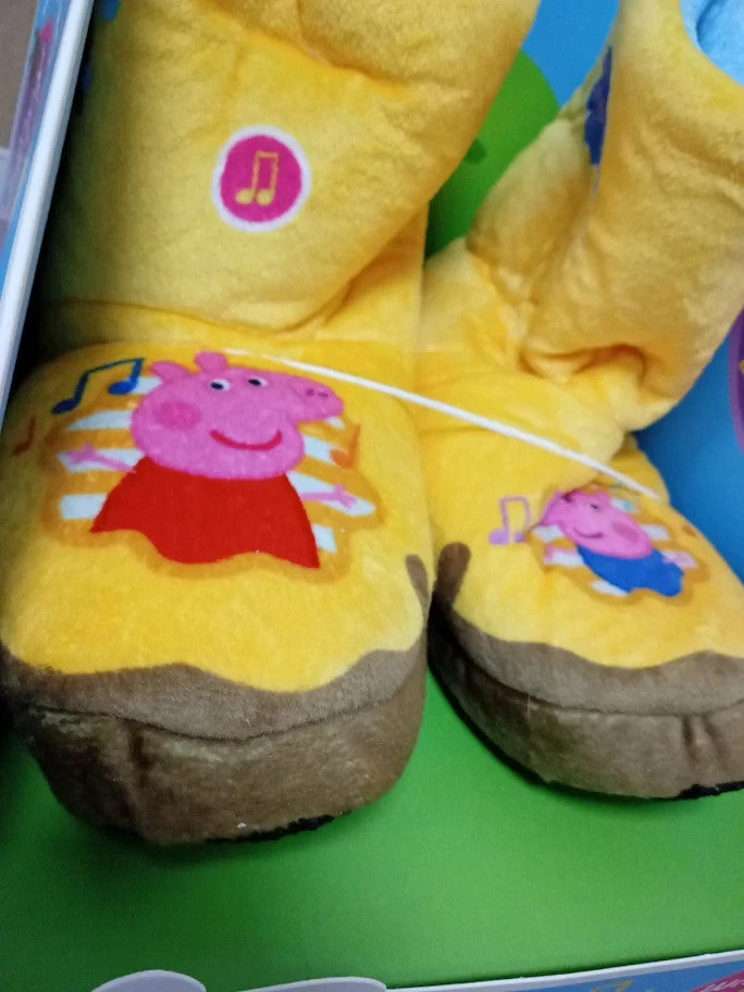 Wow Stuff Peppa Pig Toys Muddy Puddle Boots Interactive Wearable Yellow 2+ New