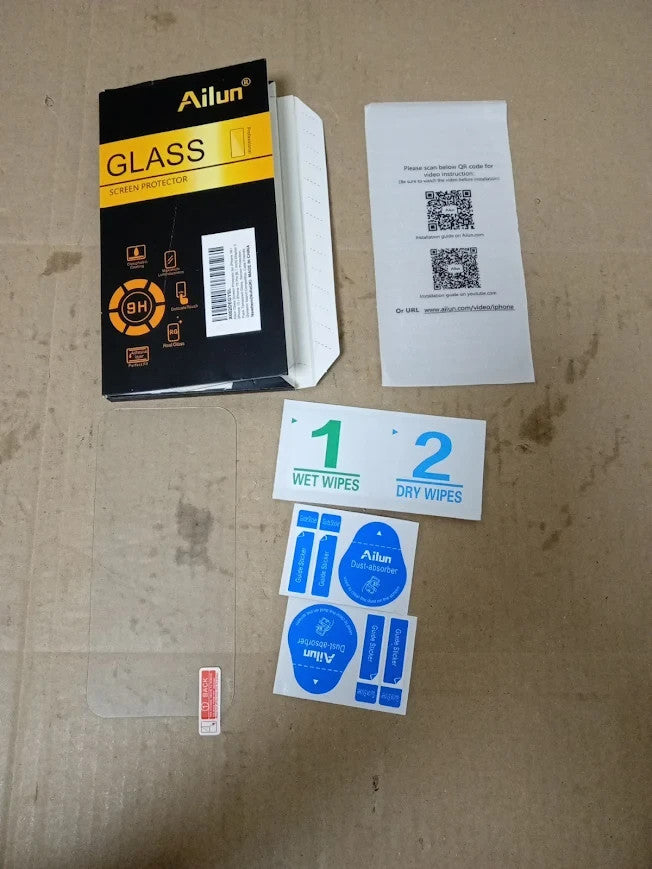 Ailun Glass Screen Protector iPhone 16 15 15 Pro 6.1in Display Tempered New