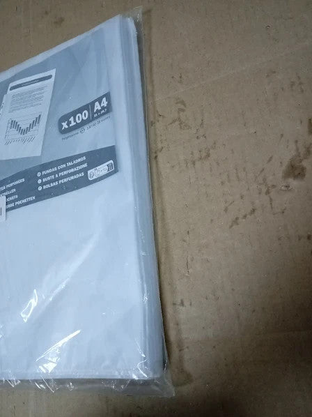 Exacompta Ref 5111E PP Punched Pockets Pack Of 100 Suitable A4 Document New