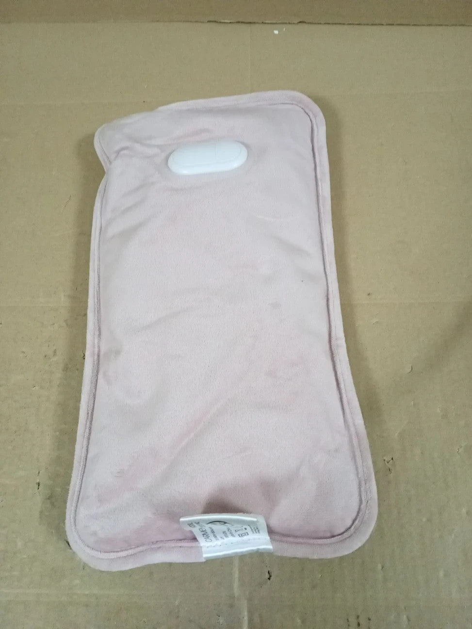 Carmen Large Rechargeable Hot Water Bottle Soft Touch Fleece Cover 36x19cm Pink