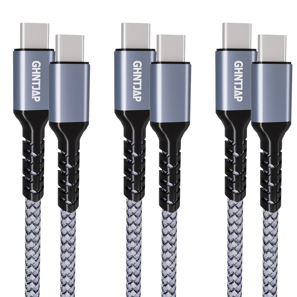 Ghntjap USB C Charger Cable 3 Pack Cable 3A Fast Charging Nylon Braid New
