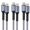 Ghntjap USB C Charger Cable 3 Pack Cable 3A Fast Charging Nylon Braid New