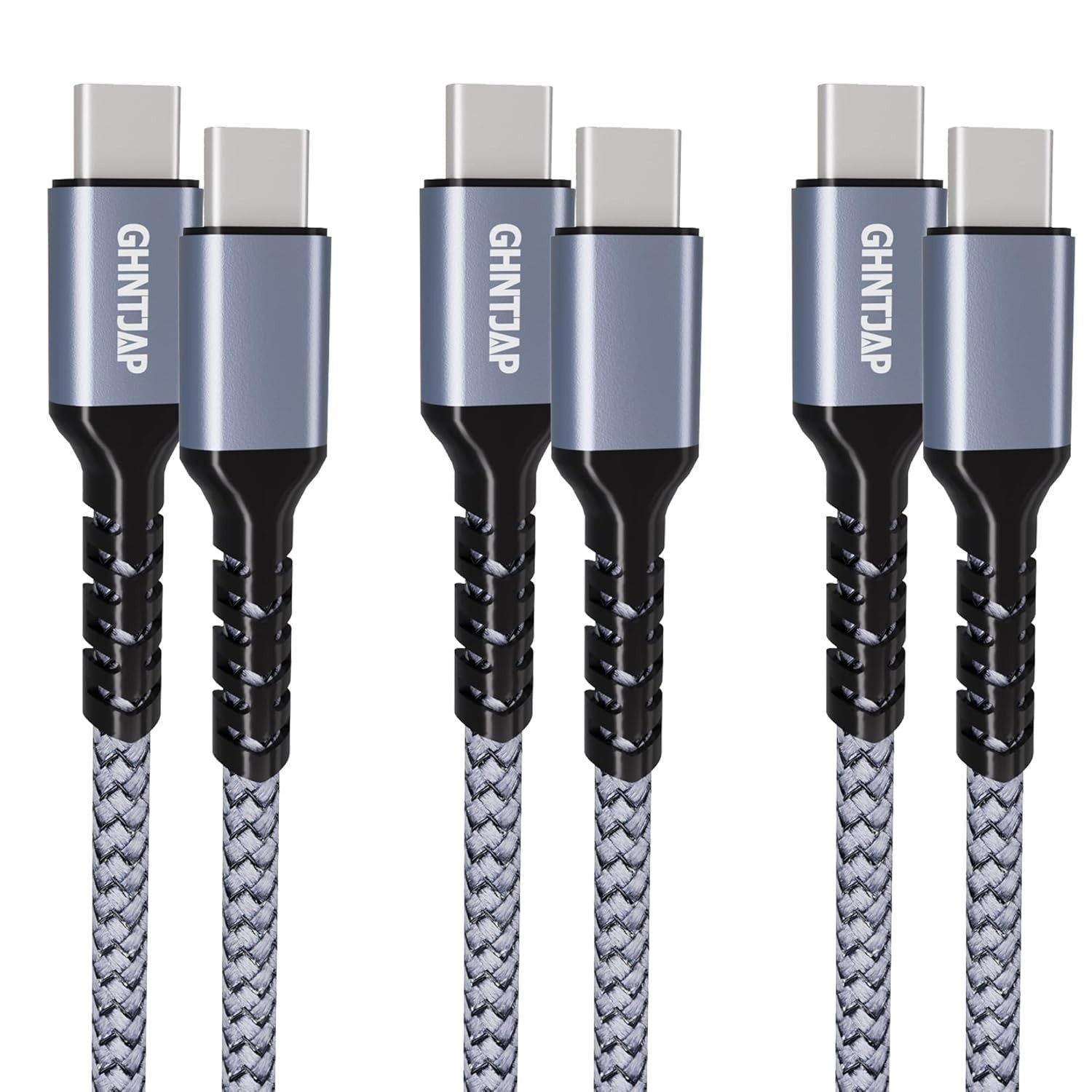 Ghntjap USB C Charger Cable 3 Pack Cable 3A Fast Charging Nylon Braid New