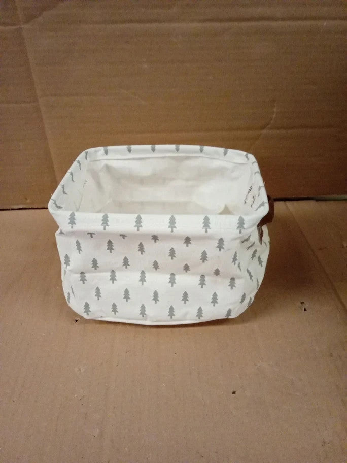LessMo 4 Pack Storage Baskets Collapsible Mini Boxes Canvas Fabric 16x20x15cm