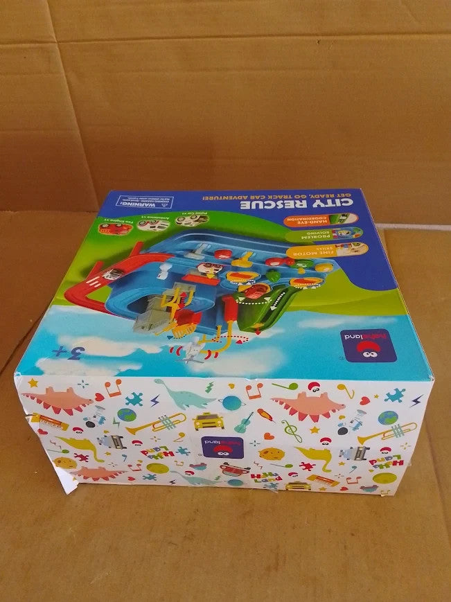 Hahaland Car Track Toy Helicopter Bus Circuit Children Boys Girls 3+ New