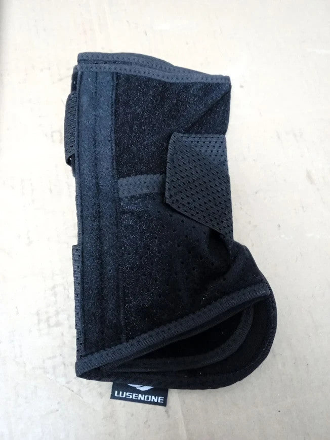 Lusenone Knee Support Side Stabilizers Adjustable Brace Unisex Black XL New
