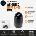 Mishimoto MMSK BK Weighted Shift Knob Black 25.8x12.9cm Modern Design