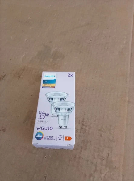 Philips LED Classic Spot Light Bulb 2 Pack Warm White 2700K GU10 35W New